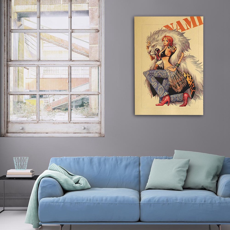 Set 8 Tấm Áp Phích Dán Tường In Hình Nhân Vật Phim One Piece | BigBuy360 - bigbuy360.vn