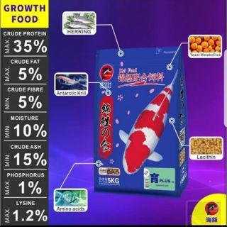< 500g > Cám cá Koi Porpoise - Tăng Trọng túi Zip (500KG)