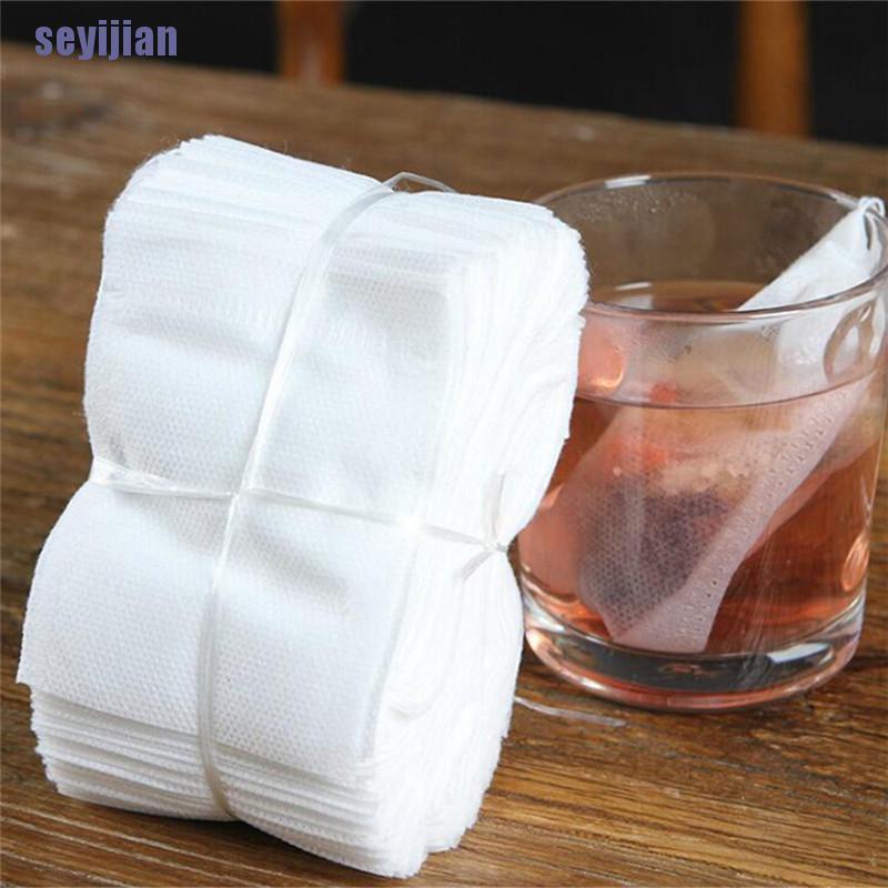 Set 100 Túi Lọc Trà Dây Rút Bằng Vải Không Dệt