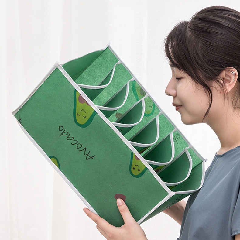 Túi đựng quần áo chia ngăn Hộp xếp đồ lót tiện ích Khay xếp quần áo gọn gàng ngan chia tu quan ao giỏ đựng đồ lót