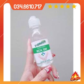 Nước rửa tay khô v-green 100ml - nước rửa tay khô bỏ túi - ảnh sản phẩm 3