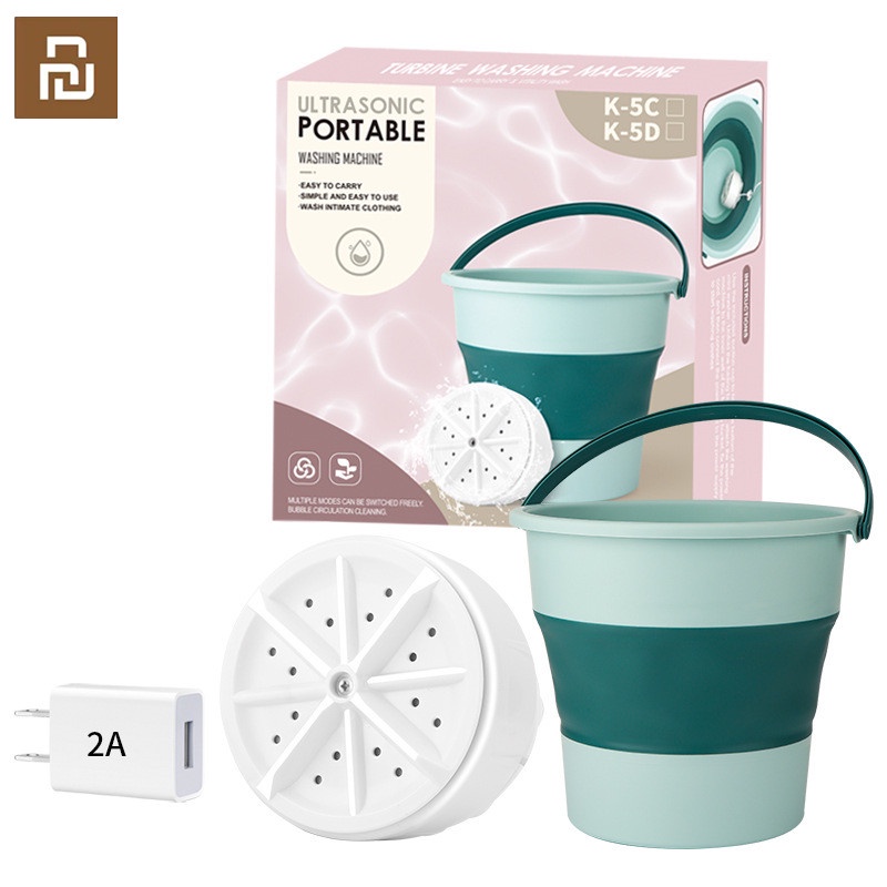 Xiaomi Youpin Máy giặt mini sử dụng sóng siêu âm di động tiện dụng cho gia đình đi du lịch