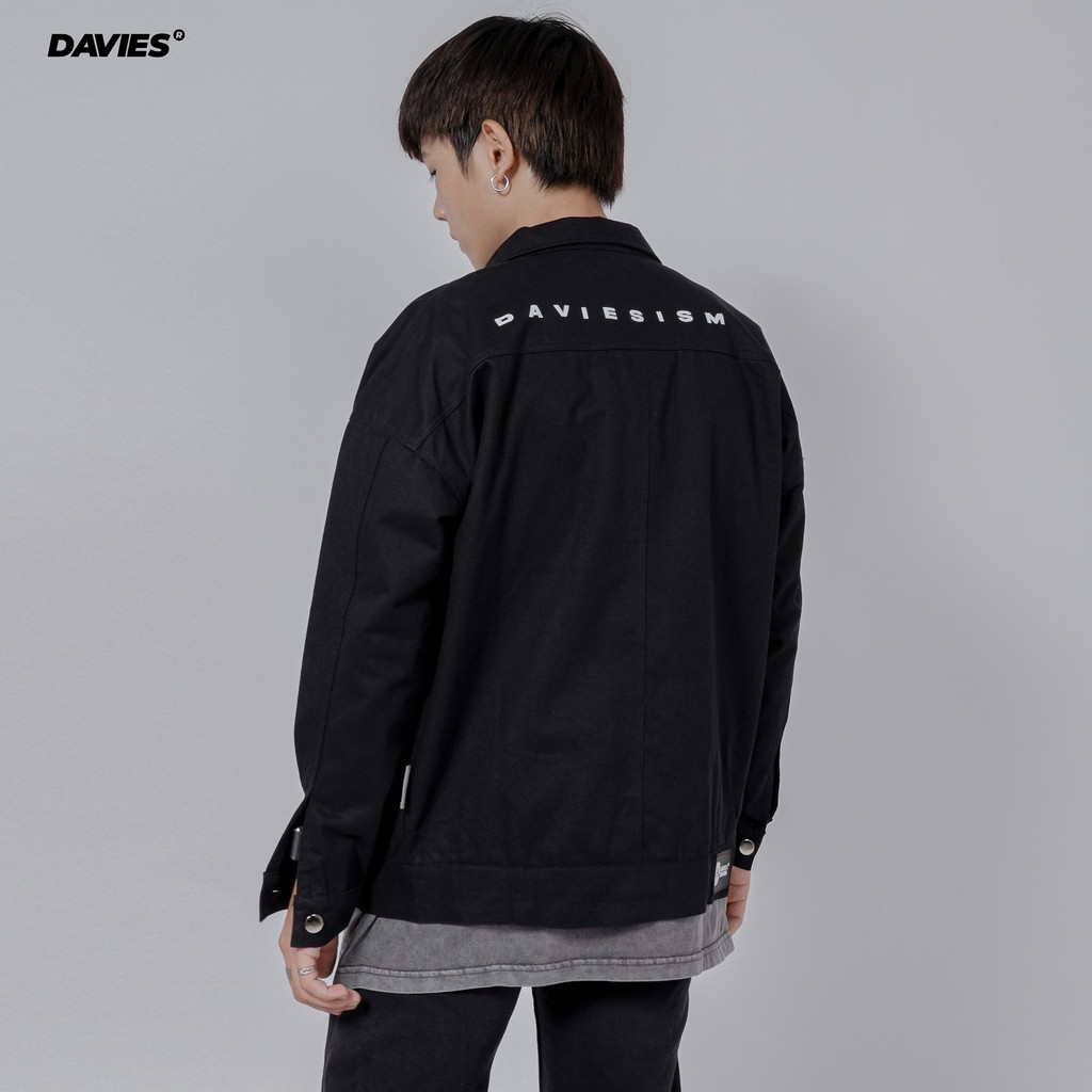 Áo khoác nam kaki màu đen Daviesism Classic - Jacket local brand DAVIES