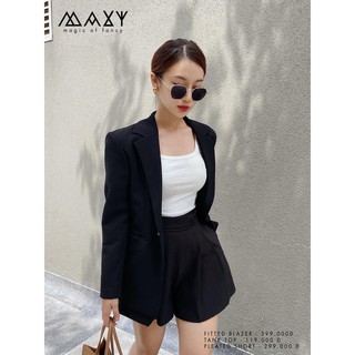 Quần short ngắn cột nơ pleated short Maxy Workshop