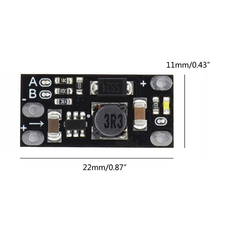 SHAS Multifunctional DIY Mini DC-DC Lithium Battery Boost Module Step Up Board Converter 3.7V to 12V Voltage Regulator Adjust 5V/8V/9V LED Indicator