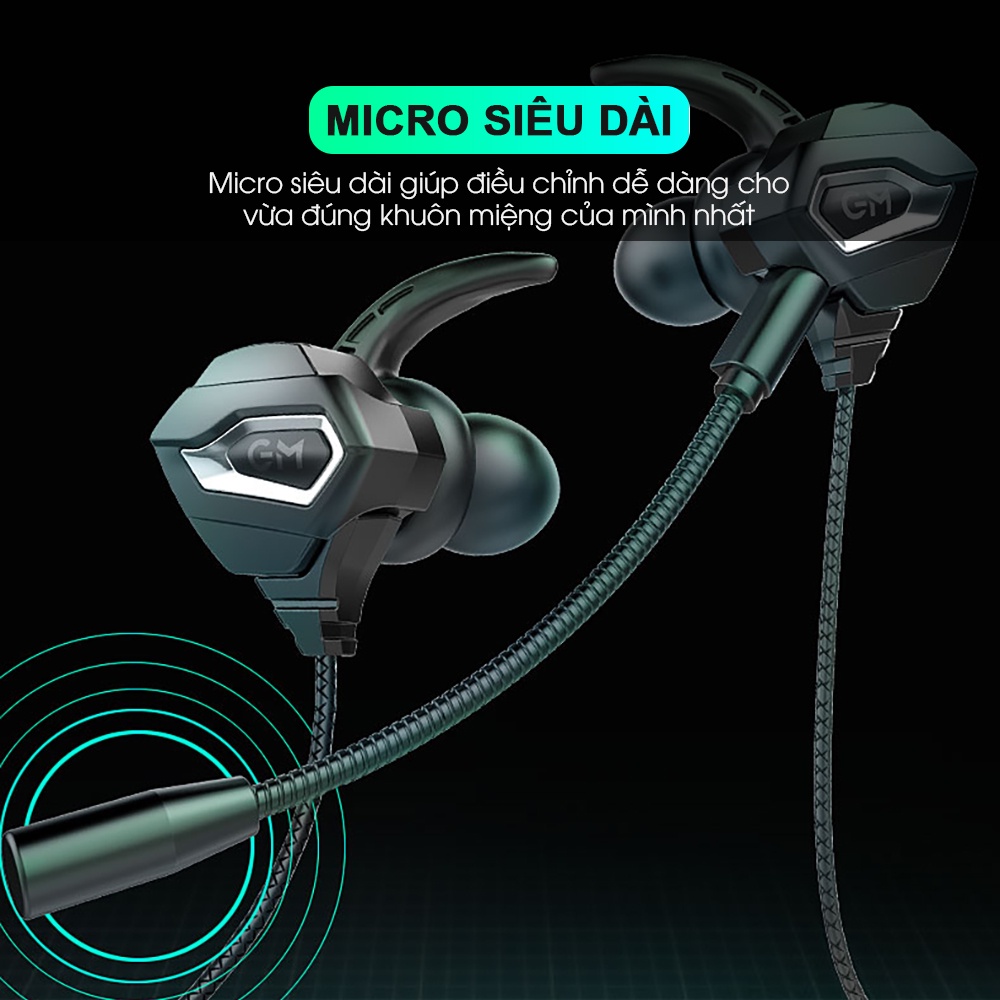 Tai nghe gaming có dây SIDOTECH G25 thiết kế công thái học micro kép âm thanh chân thực cho điện thoại máy tính laptop