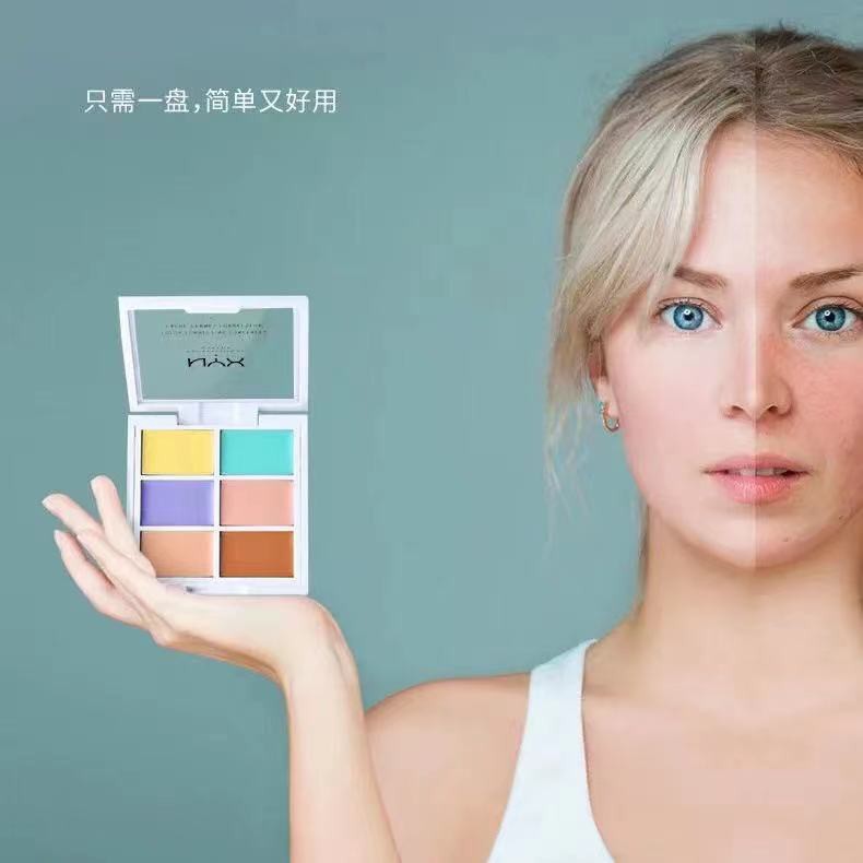 Nyx (hàng Mới Về) Bảng Phấn Mắt 6 Màu Bắt Sáng Tiện Dụng Chất Lượng Cao