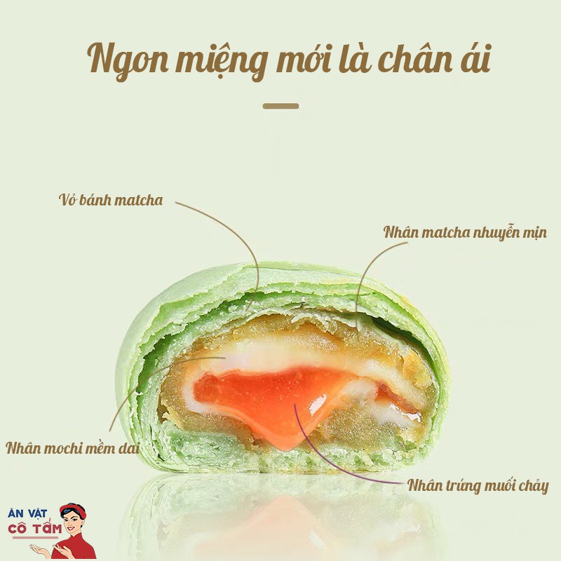 🌟SHOP KHUYÊN DÙNG🌟 BÁNH MATCHA TRÀ XANH TRỨNG MUỐI TAN CHẢY mềm dẻo thơm hàng cao cấp nội địa chính hãng