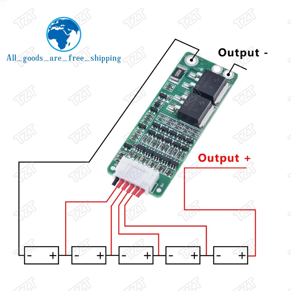 Bảng Mạch Bảo Vệ Sạc Pin Lithium Bms 18650 18v 21v