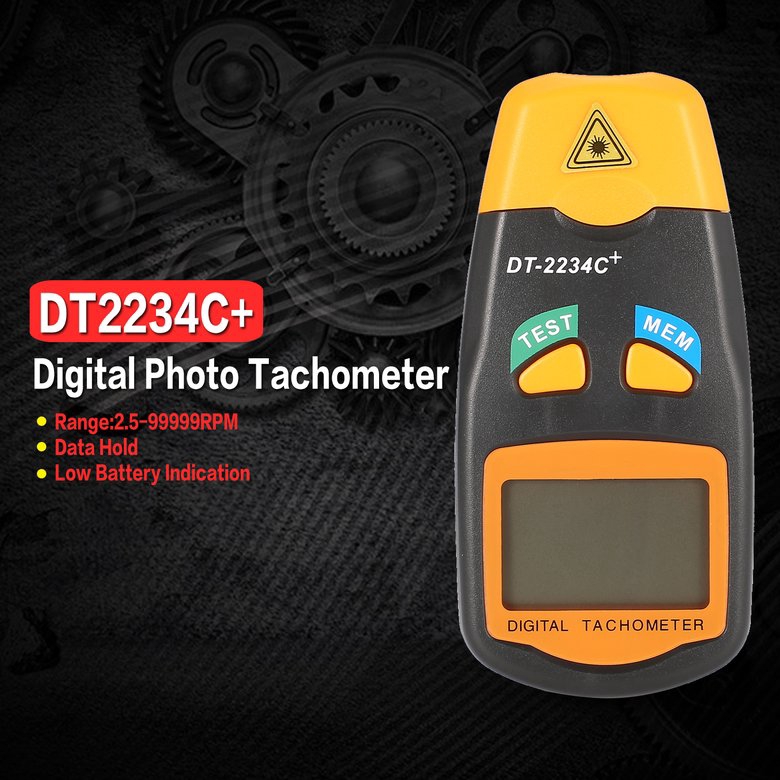 Máy đo tốc độ bằng tia laser không tiếp xúc màn hình LCD DT2234C+