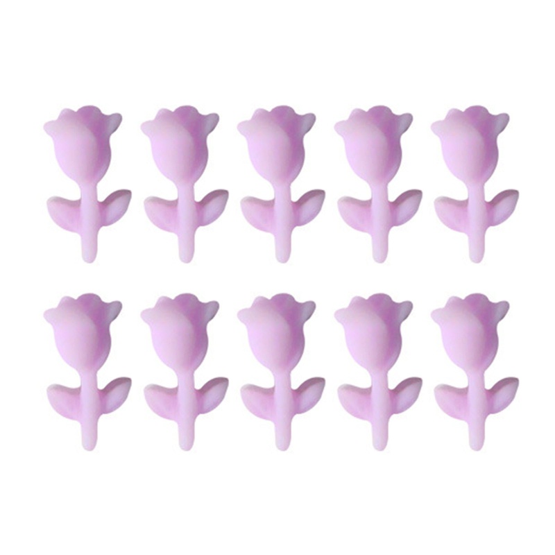 Set 10 Phụ Kiện Hoa Hồng 3D Đính Móng Tay Nghệ Thuật