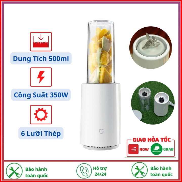 Máy xay sinh tố Xiaomi Mijia MJLLJ01PL -Dung tích 500ml công suất 350W 6 lưỡi dao thép 301 không gỉ siêu khoẻ