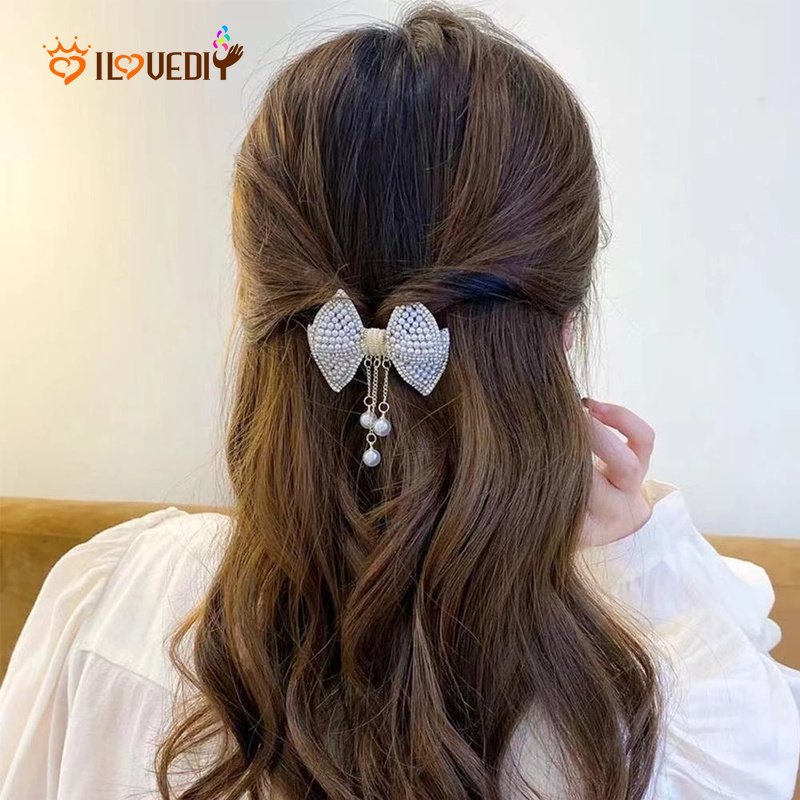 Kẹp Tóc Đính Ngọc Trai Thời Trang Cho Nữ