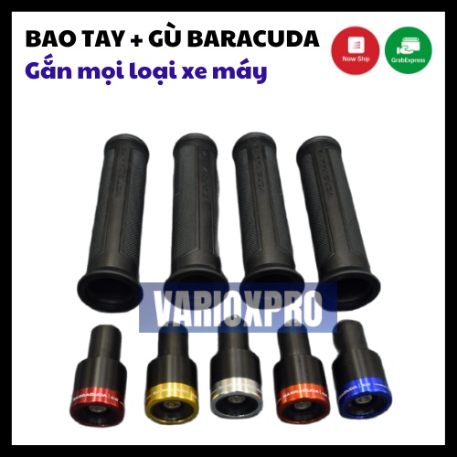 Trọn bộ bao tay gù xe máy Baracuda mẫu mới gắn được nhiều loại xe