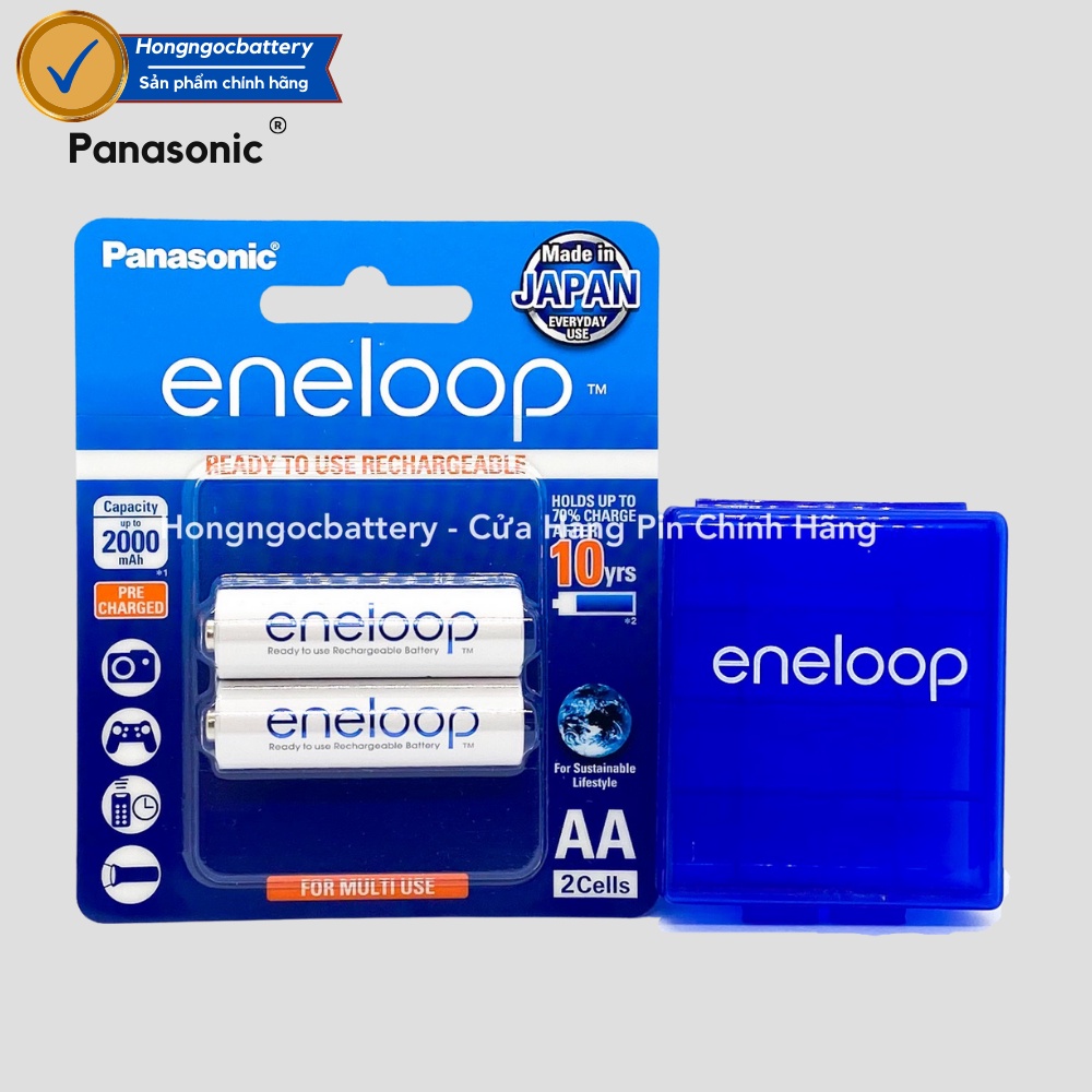 Pin sạc AA , AAA Panasonic Eneloop BK-3MCCE/2BT - Hàng chính hãng