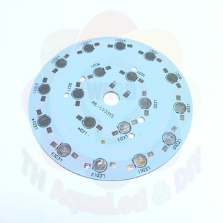 Mạch led tròn 18 chip 100mm, sử dụng cho chip led luxeon