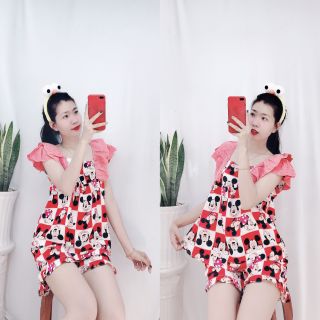 Đồ bộ tole đùi tay cánh tiên ren
