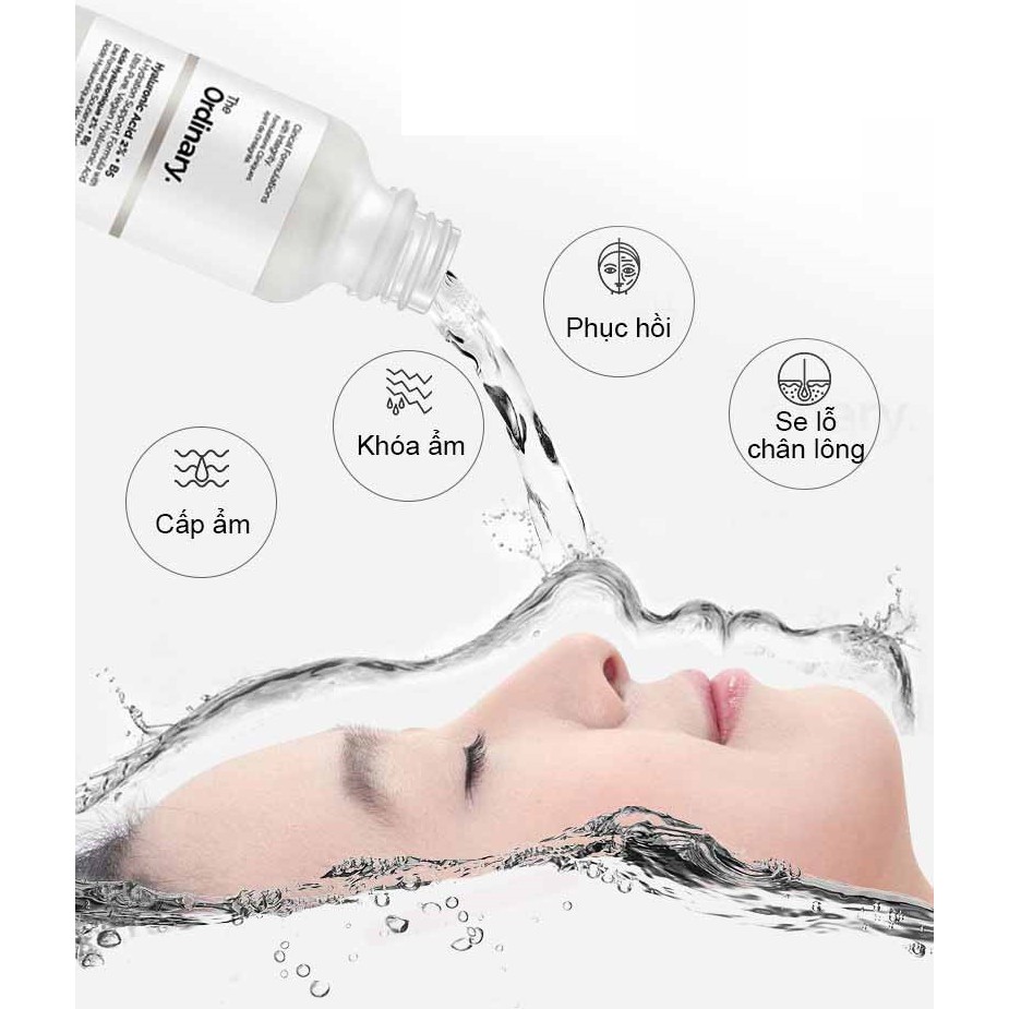Tinh Chất Cấp Nước, Phục Hồi Da The Ordinary Hyaluronic Acid 2% + B5 30ml