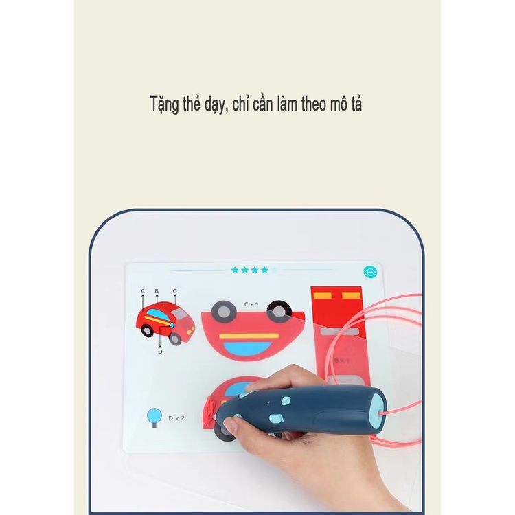 🖌Kho Sẵn Sàng🖌 Bộ Bút Vẽ 3D Không Dây Dùng Vẽ Tranh DIY Dành Cho Trẻ Em