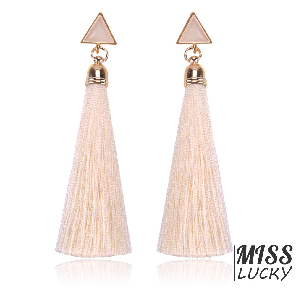 Khuyên tai tua rua phong cách cổ điển thanh lịch dành cho nữ