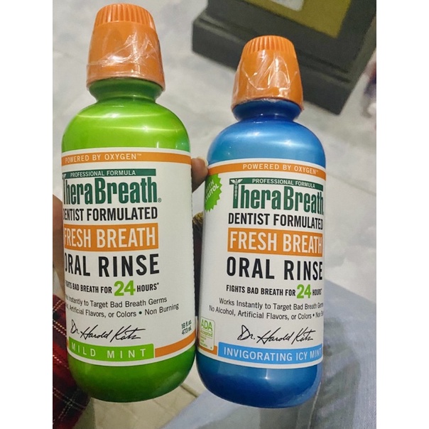Nước súc miệng giảm hôi miệng TheraBreath - CHÍNH HÃNG