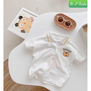 Áo Pollo ngắn tay có cổ cho bé trai bé gái size 8-17kg