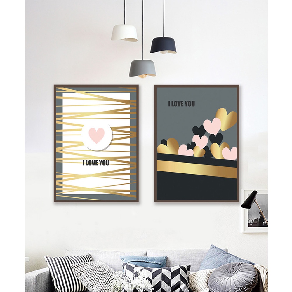 In hình ép gỗ Laminate TRANH TRỪU TƯỢNG - Mẫu 11 (2 HCN 2x30x40, 2x40x60). In ảnh theo yêu cầu