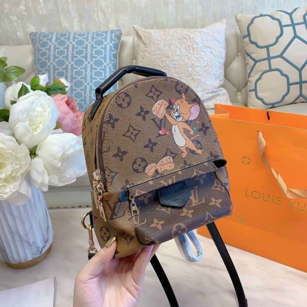 Balo thời trang <3 FREESHIP <3 balo nữ mini LV hàng hiệu full box size 25, trẻ trung hiện đại, BH 12 tháng