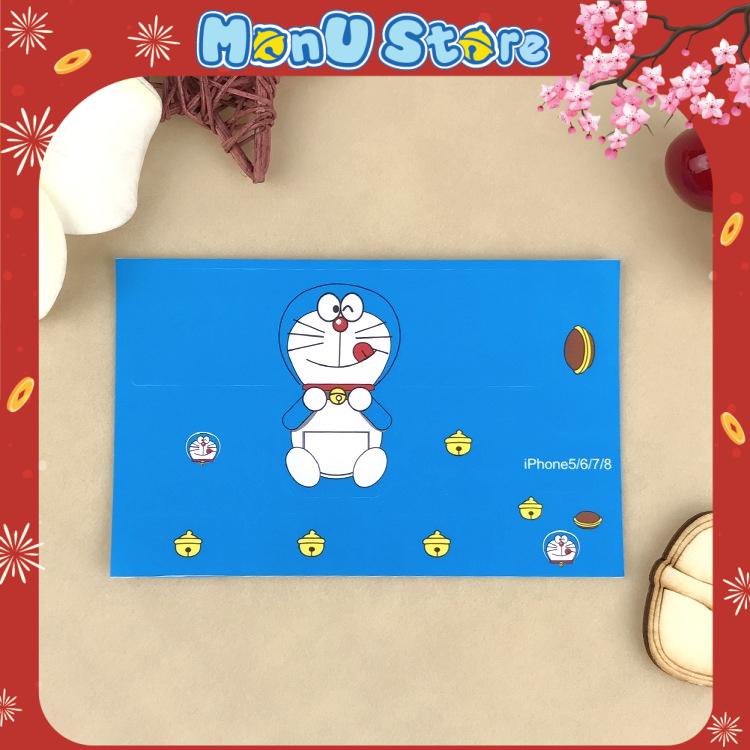 Decal dán củ sạc iPhone 5/6/7/8 hình DORAEMON DOREMON dễ thương cute MON0035