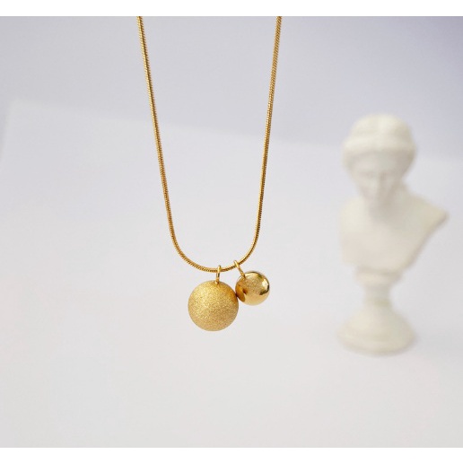 [FreeShip] Dây chuyền nữ titan hai đá X8-303 - CAM KẾT KHÔNG BAY MÀU