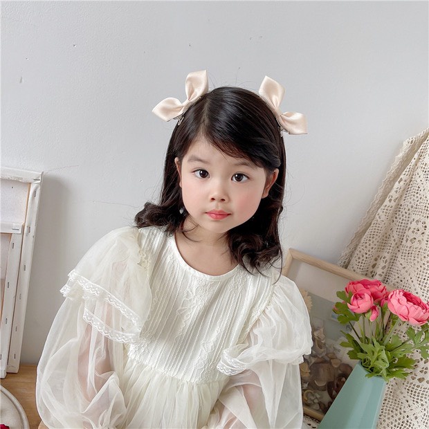 Kẹp tóc nơ xinh xắn nữ tính đáng yêu phong cách Hàn Quốc cho bé gái - Y036