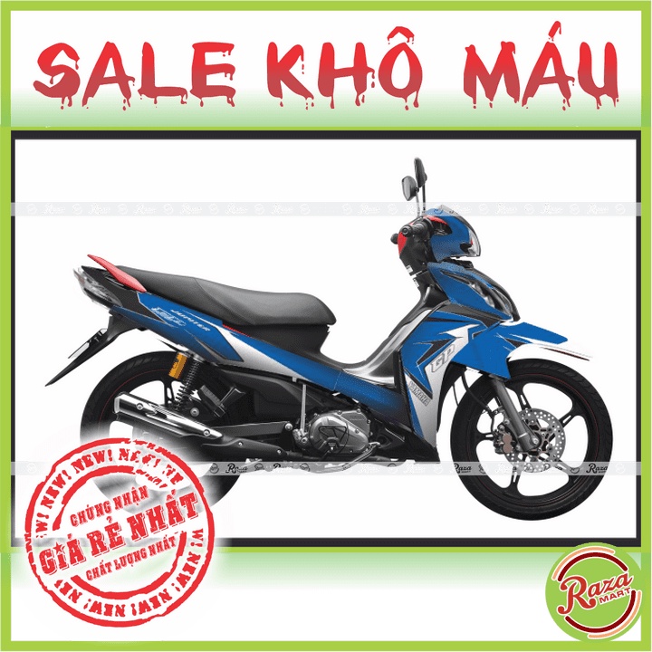 | SALE KHÔ MÁU | Tem trùm xe Jupiter - Decal PVC 5 Lớp Cao Cấp - Chống Thấm, Chống Phai Màu - Mã số: JUP 1