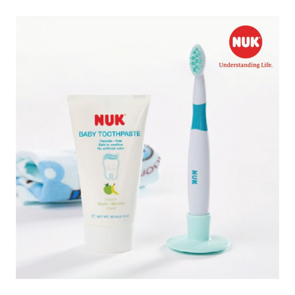 KEM ĐÁNH RĂNG TRẺ EM NUK NUỐT ĐƯỢC KHÔNG FLOURIDE 3-36 THÁNG (50G)