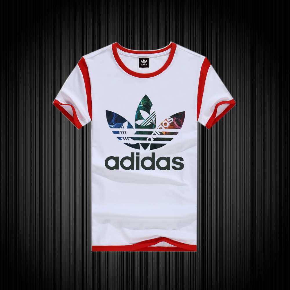 Áo Thun Cotton Ngắn Tay In Logo Adidas Thời Trang Năng Động