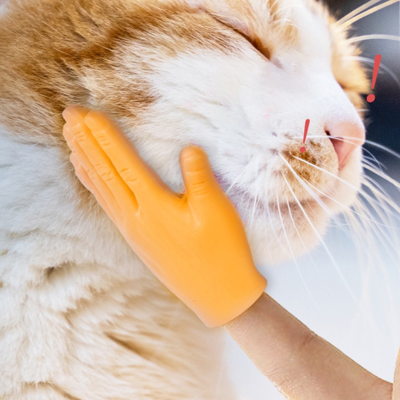 Con Rối Ngón Tay / Chân Mini Bằng Silicone Hình Bàn Tay Vui Nhộn