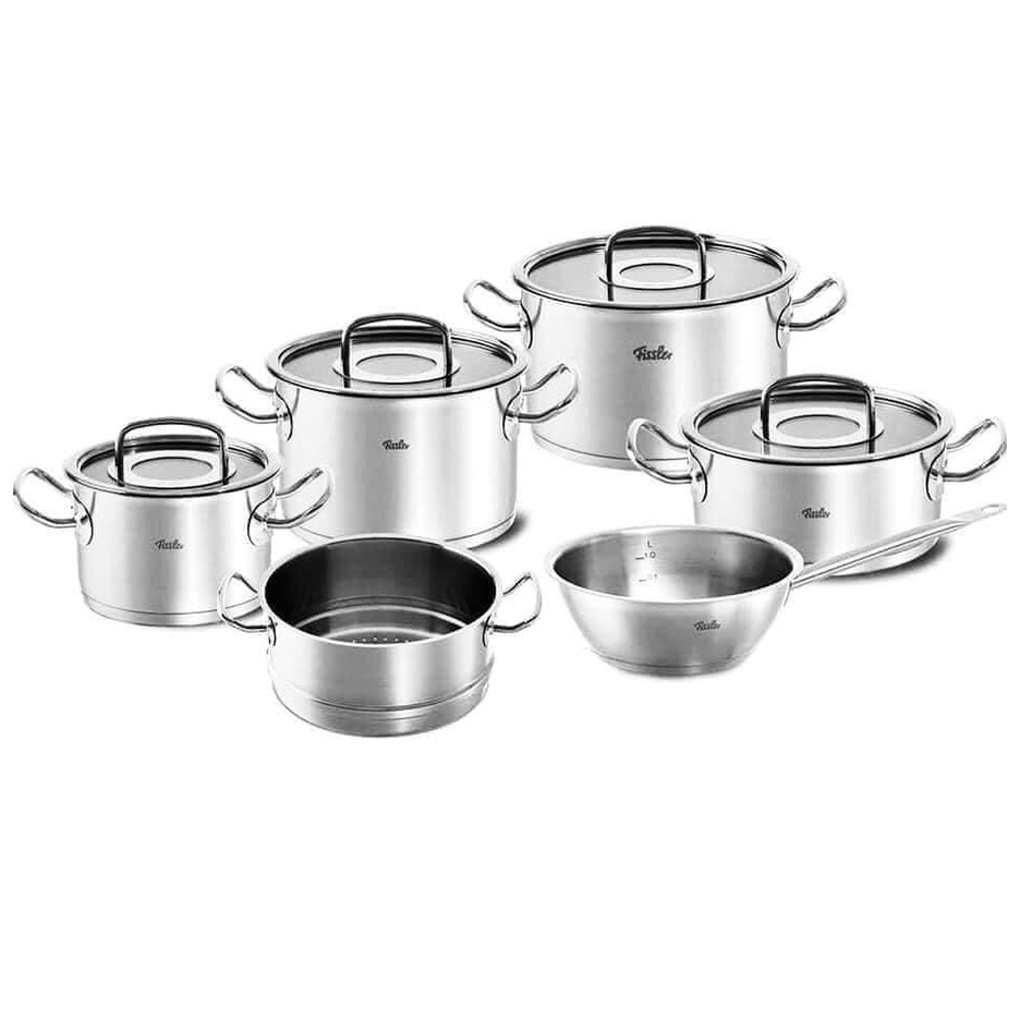 Bộ Nồi Fissler Profi Original set 6 Vung Kính (Made in Germany)