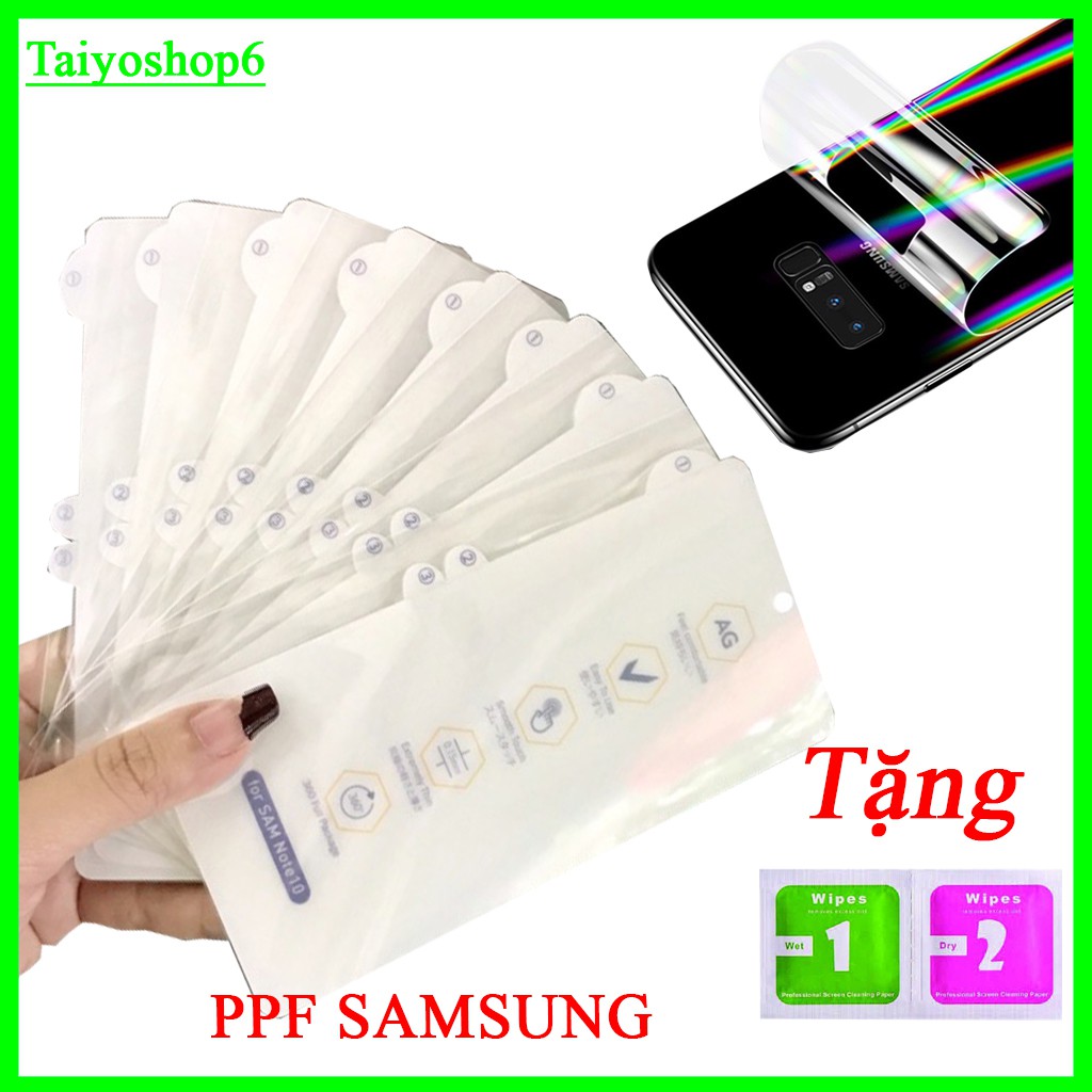 Miếng dán PPF Nhám mặt lưng - Samsung S8/S8Pus/S9/S9Plus/S10/S10Plus/Note 8/Note 9/ Note 10 / Note 10 Plus PK_Đ.Ngọc