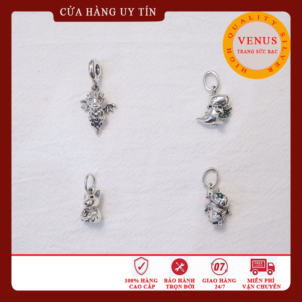 [Charm bạc 925 cao cấp] Charm treo hình con vật- Mã sản phẩm VENUST5