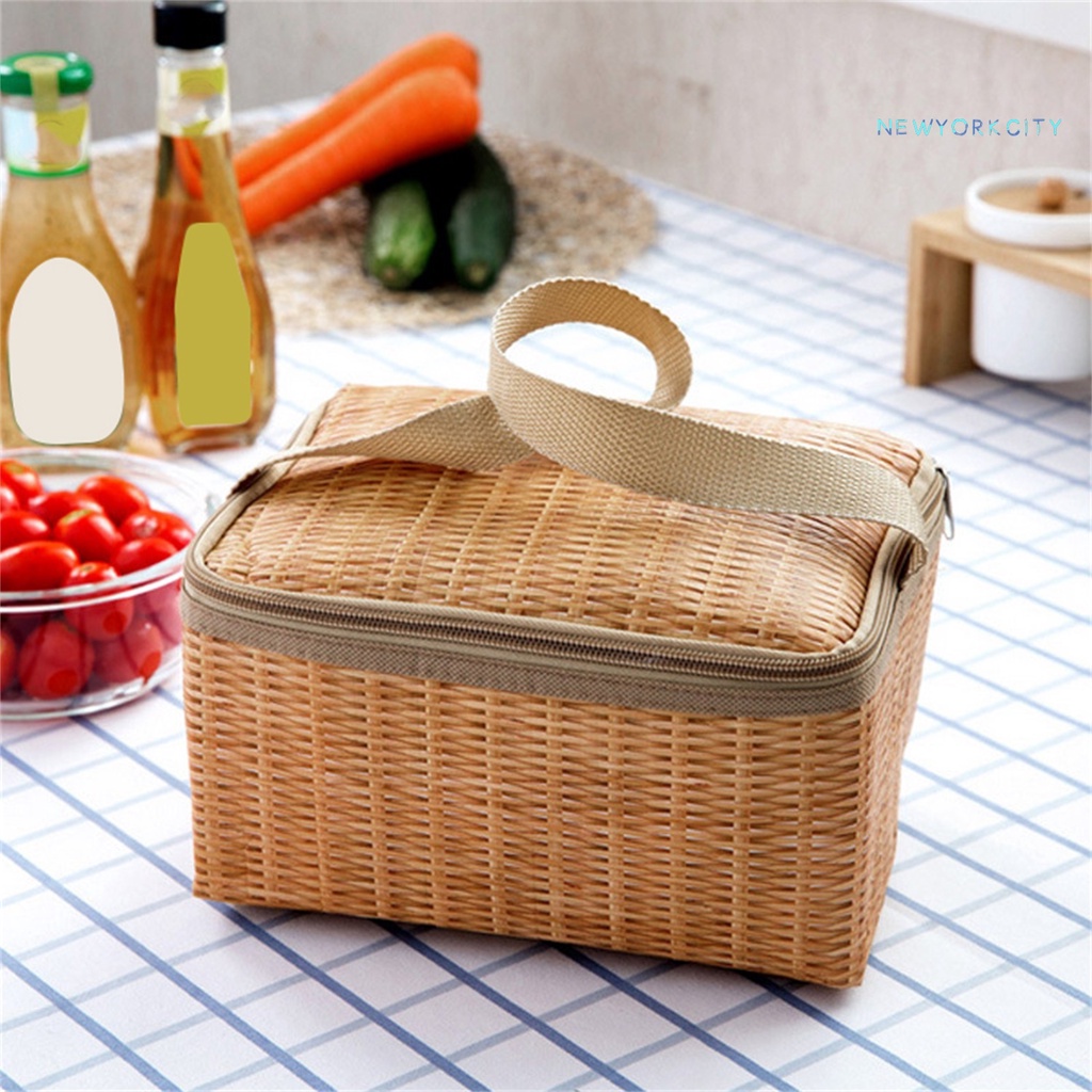 Túi Đựng Cơm Trưa Cách Nhiệt Chống Rách Sức Chứa Lớn Tiện Dụng Mang Theo Dã Ngoại