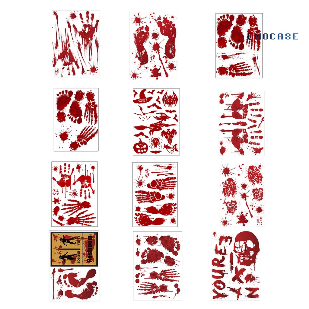Miếng Dán PVC Hình Kinh Dị 3D Trang Trí Nhà Cửa Dịp Halloween