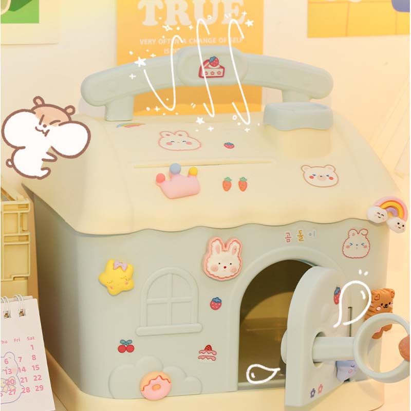 Hộp Đựng Tiền Tiết Kiệm Có Khóa Dễ Thương Dành Cho Bé Gái JP5