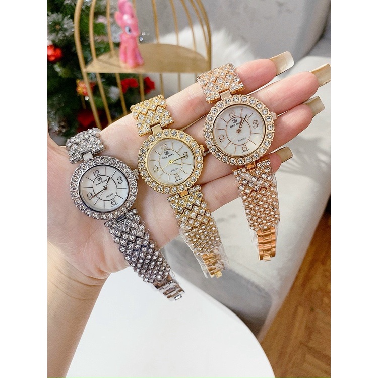 Đồng hồ nữ Royal crown Đính đá siêu đẹp + Full Hộp mẫu mới 2022 | BigBuy360 - bigbuy360.vn