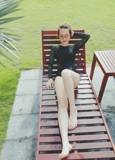 Monokini liền dài tay Hàn Quốc