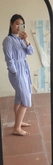 Đầm sơ mi T0p ten xuất Hàn