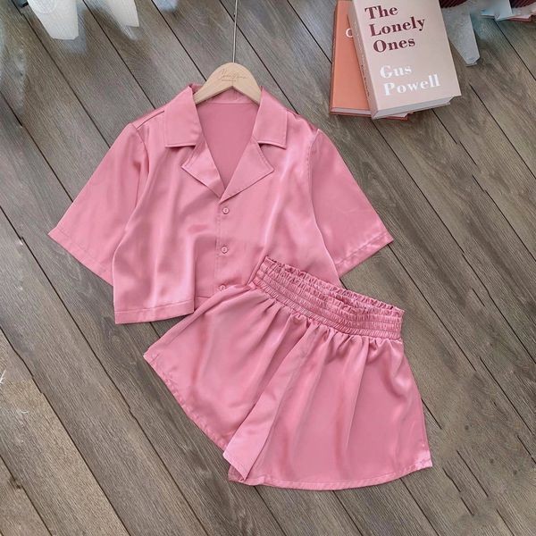 Bộ Pijama Lụa Đùi Siêu Xinh