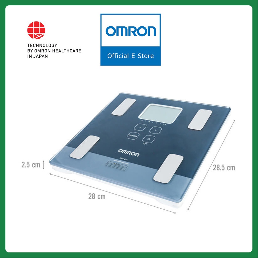 Cân Phân Tích Lượng Mỡ Cơ Thể Điện Tử Cao Cấp Omron HBF-224 | Thương Hiệu Nhật Bản - Bảo Hành 3 Năm