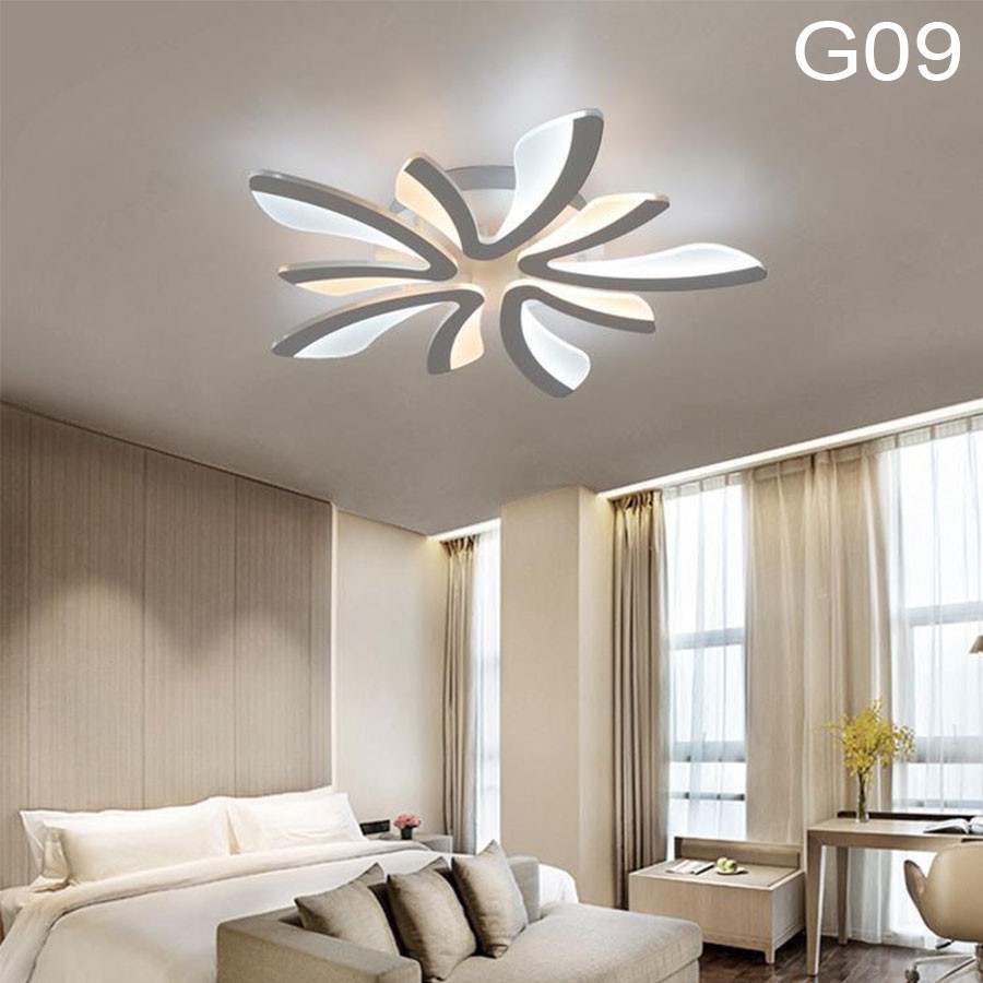 ĐÈN ỐP TRẦN trang trí, đèn LED trang trí phòng khách,phòng ngủ -G09, 3 chế độ sáng kèm điều khiển từ xa