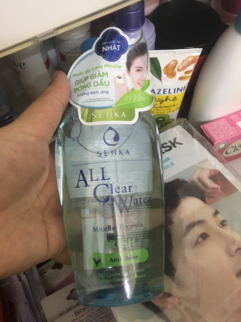 (HCM) Nước tẩy trang Micellar Senka A.L.L Clear Water Fresh 230ml