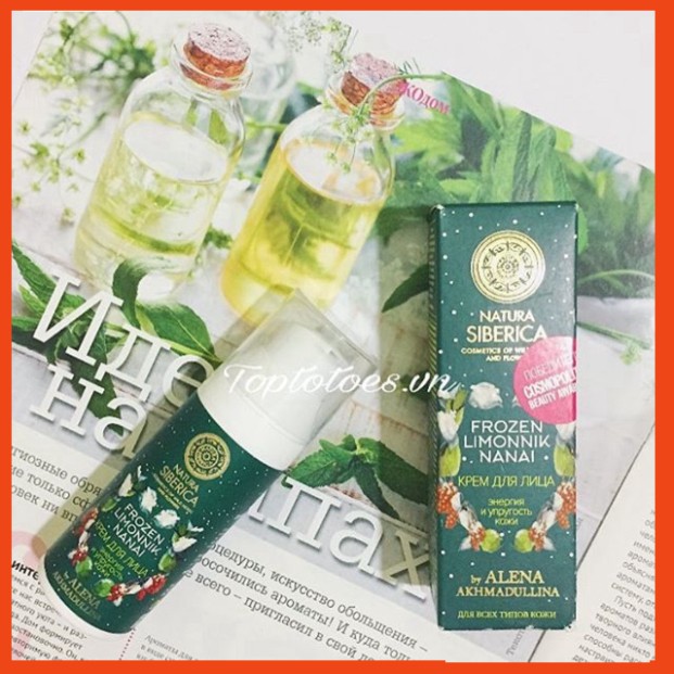 HÈ NÓNG Kem dưỡng Natura Siberica Frozen Limonnik Nanai "Energy, Elasticity And Tone" dưỡng trắng hồng & tái tạo da HÈ