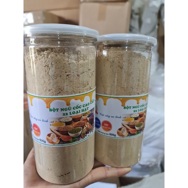 Hộp 500g ngũ cốc dinh dưỡng nhà làmp 22 loại hạt.